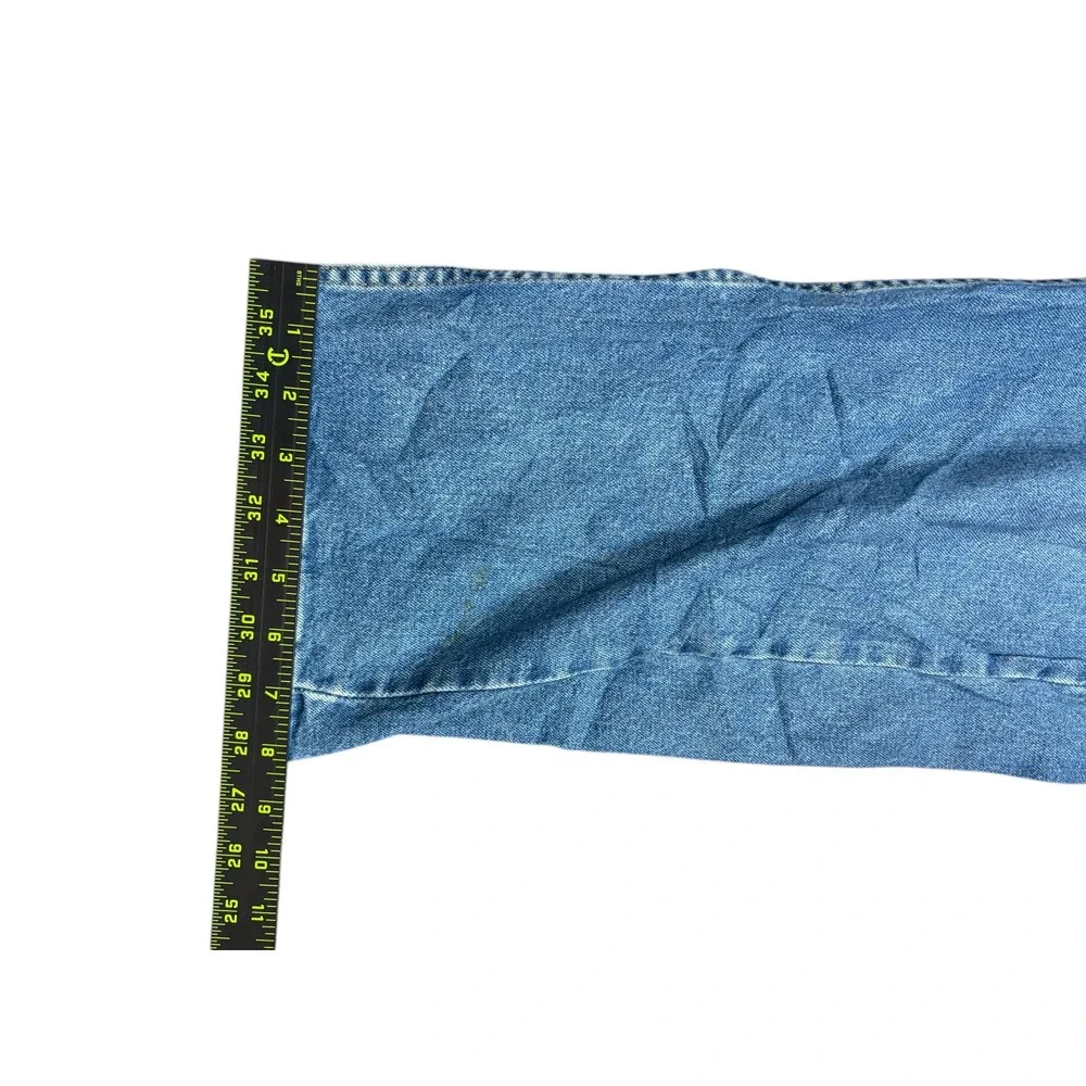 Levis‎ 505 Regular Fit Straight Leg Blue Denim Jeans Mens W40 L32 Medium Wash